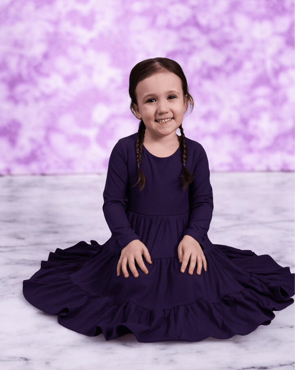 Long Sleeve Twirl Dress & Short Set by Minikin Mischief Clothing Co.