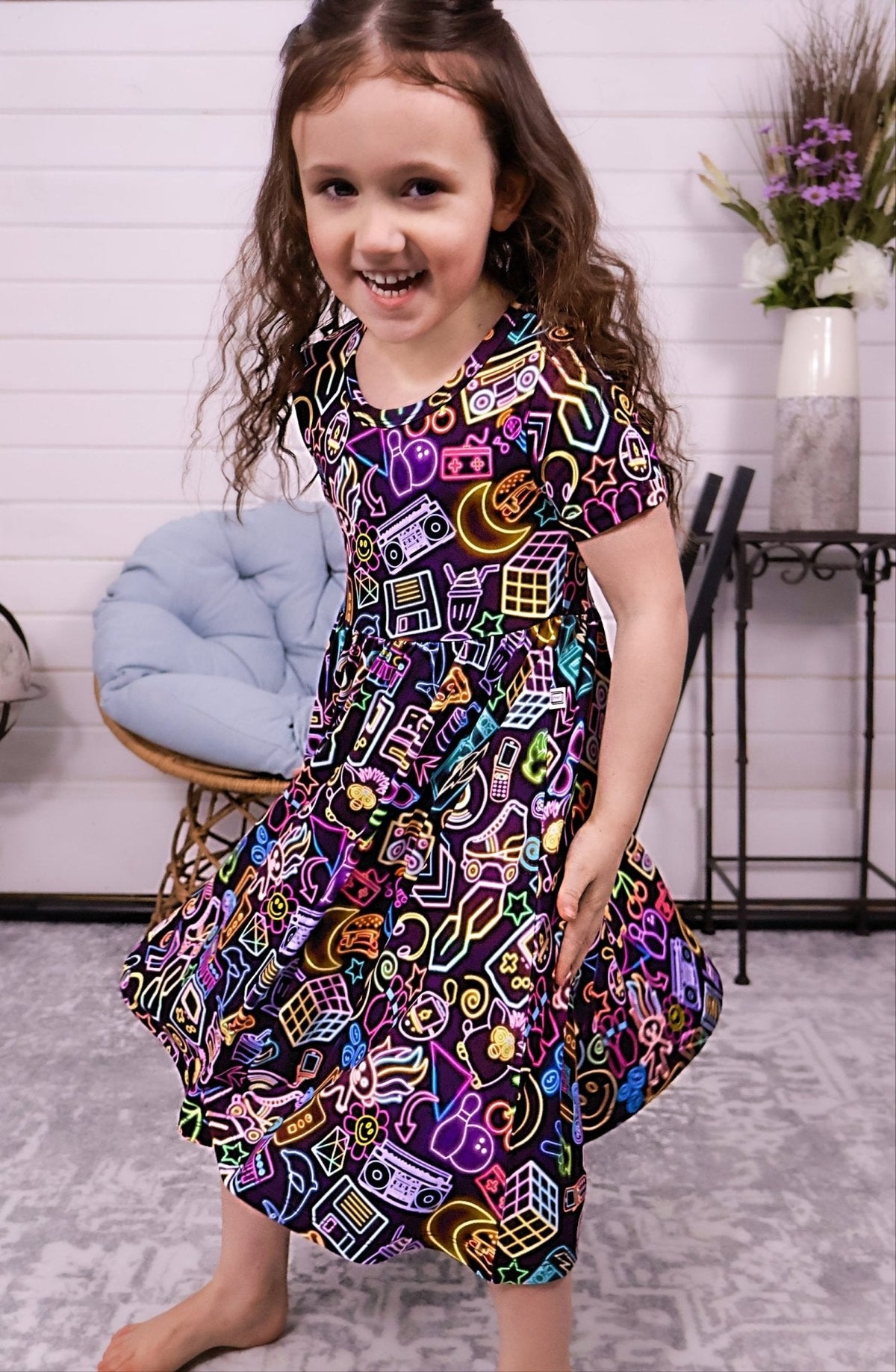Short Sleeve Dress & Short Set by Minikin Mischief Clothing Co.