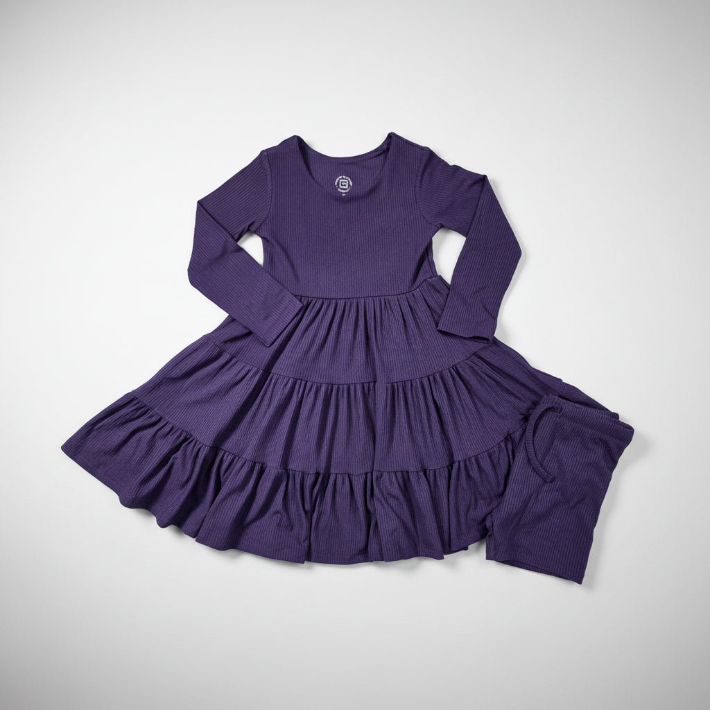 Long Sleeve Twirl Dress & Short Set by Minikin Mischief Clothing Co.