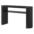 Console Table With Fluted Legs, Open Shelf by Unique Piece Furniture