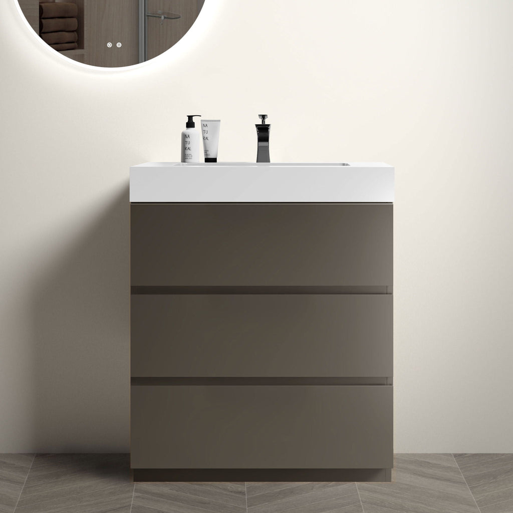 Alice - Bathroom Vanity With Sink, Large Storage Freestanding by Unique Piece Furniture