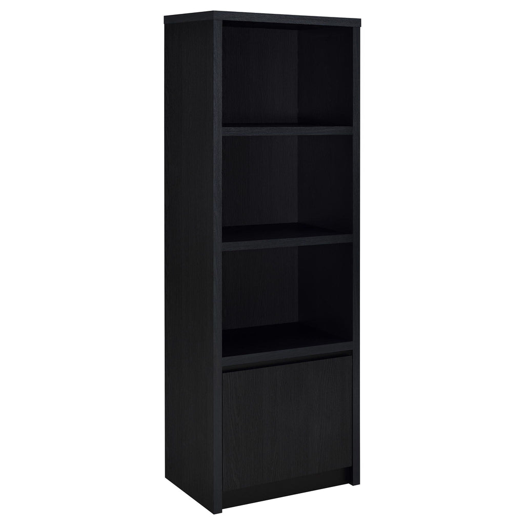 Winfield 3-shelf Media Tower Entertainment Pier Black by Unique Piece Furniture