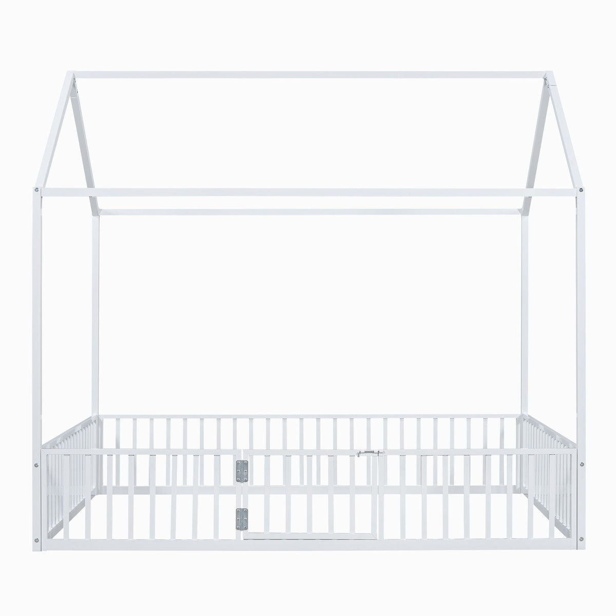 Metal House Bed With Fence And Door by Unique Piece Furniture