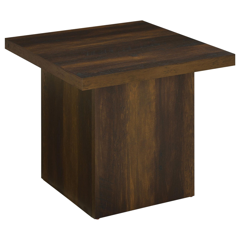 Devar 2-piece Square Coffee and End Table Set Dark Pine by Unique Piece Furniture