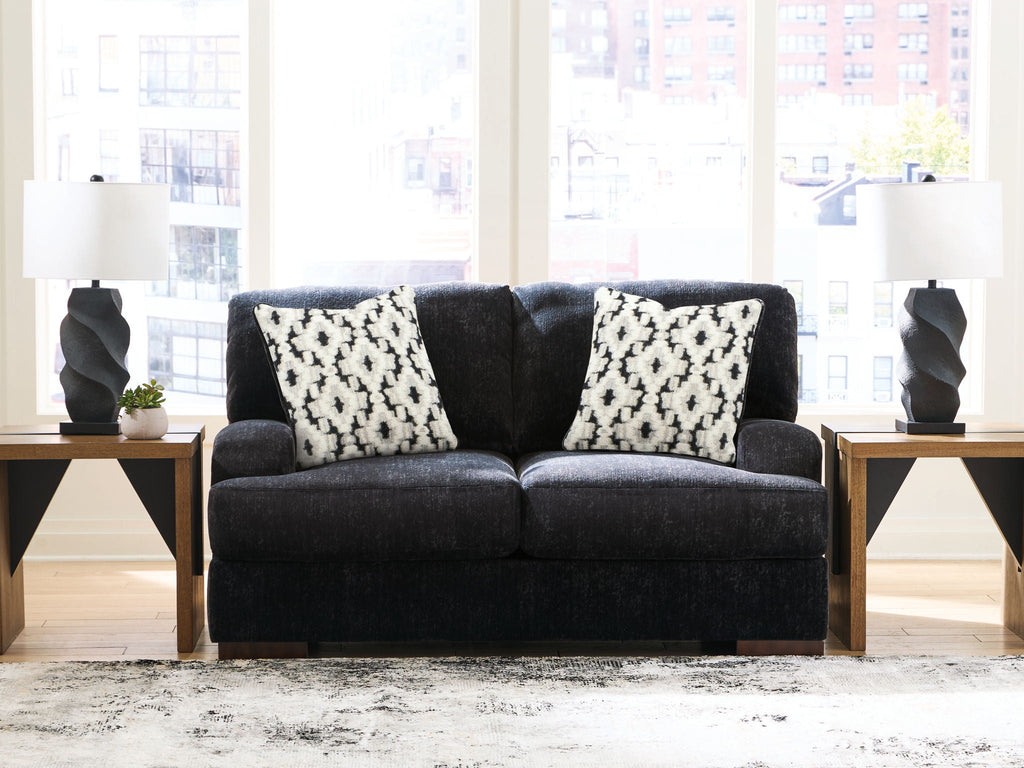 Whitmore Manor - Loveseat - Black Pearl by Unique Piece Furniture