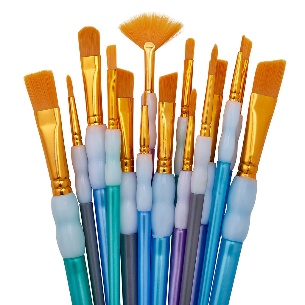 Studio Soft Grip Brush Set - 15 pc by KINGART