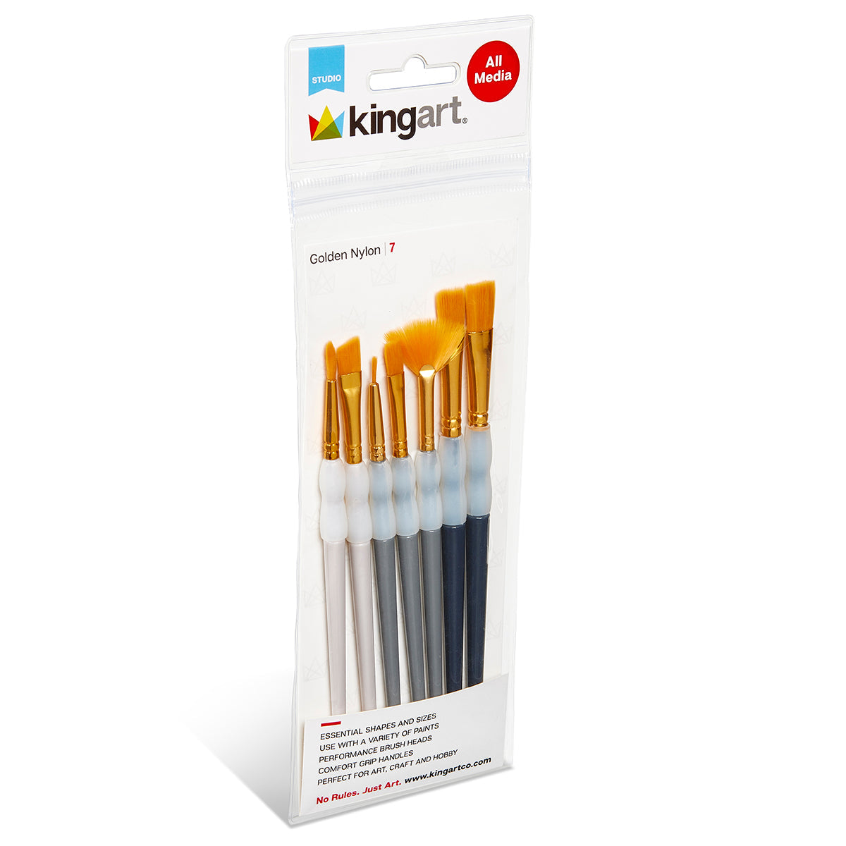Studio Soft Grip Brush Set – 7 pc by KINGART