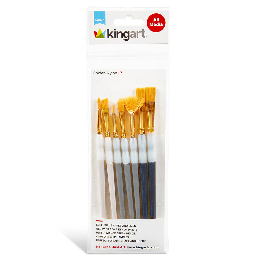 Studio Soft Grip Brush Set – 7 pc by KINGART