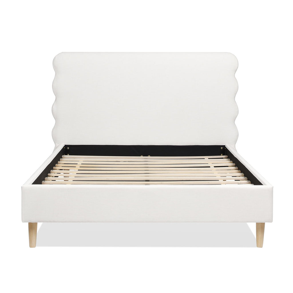 Stockholm - Modern Wavy Headboard Platform Bed by Unique Piece Furniture