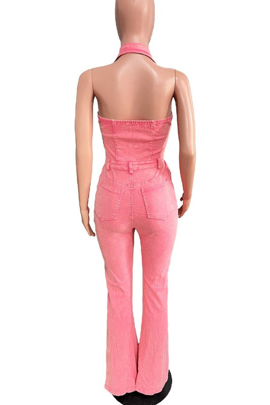 WOMEN FASHION DENIM JUMPSUIT by Wild and Free Boutique