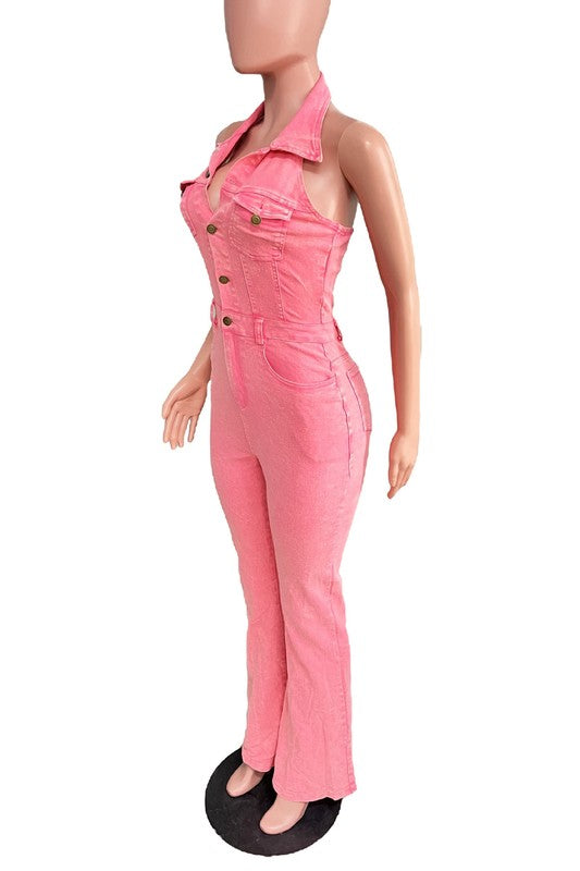 WOMEN FASHION DENIM JUMPSUIT by Wild and Free Boutique