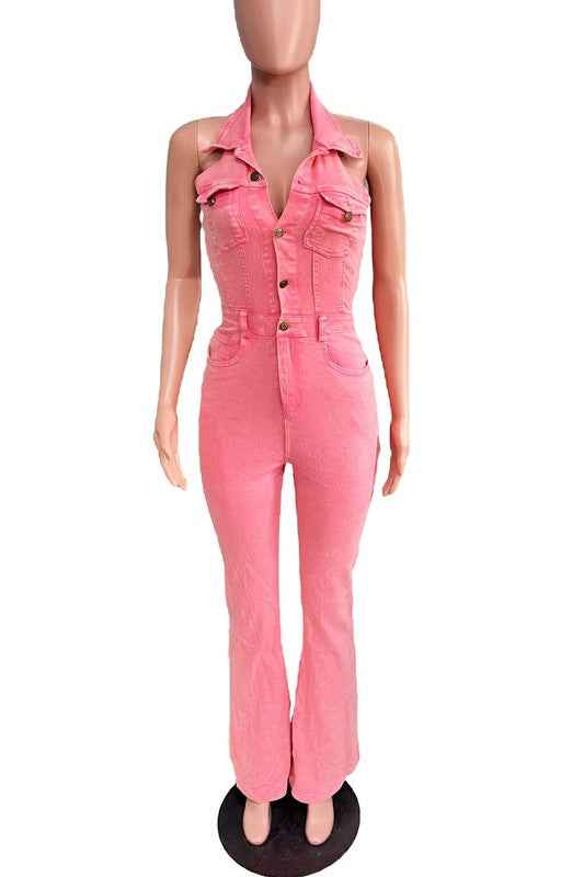 WOMEN FASHION DENIM JUMPSUIT by Wild and Free Boutique