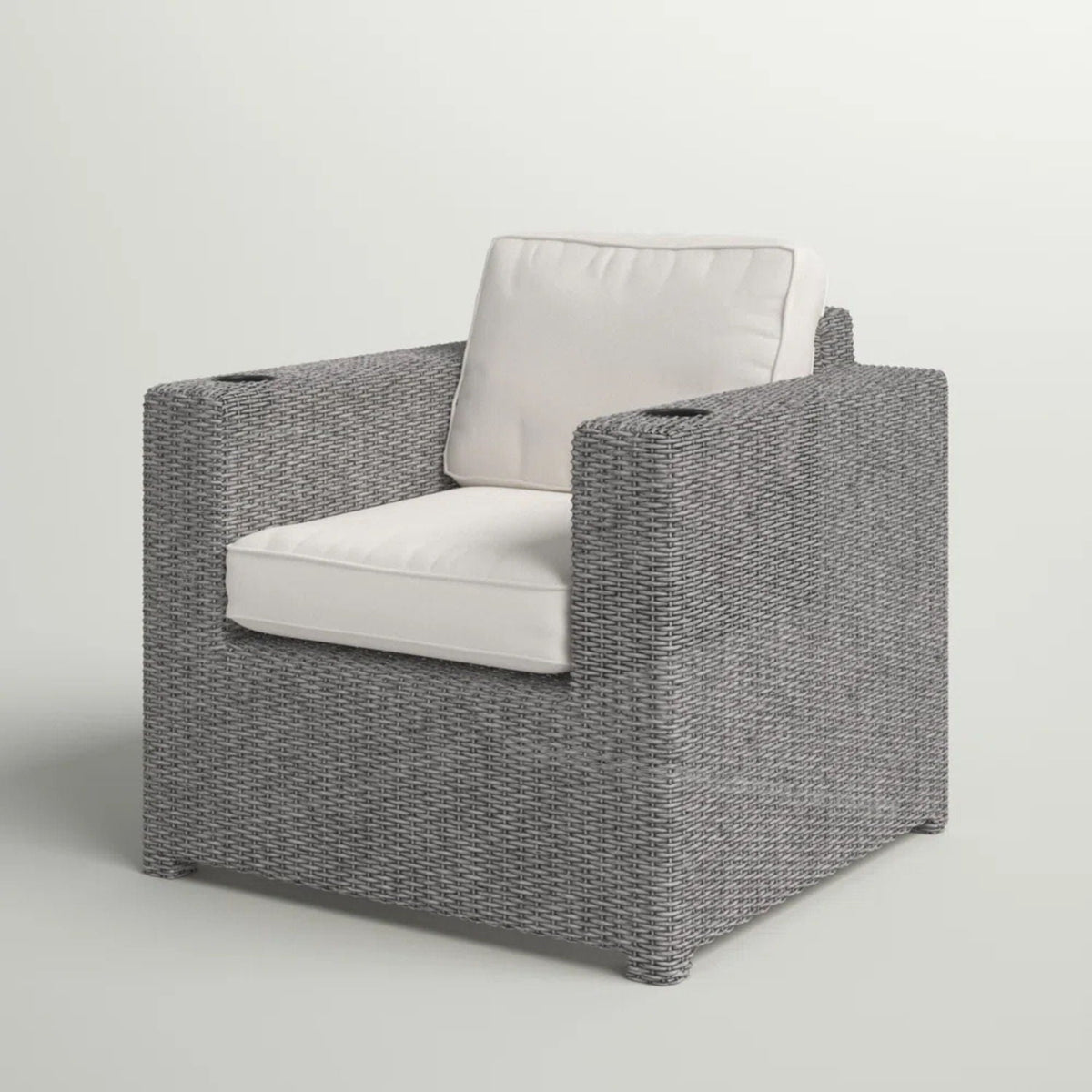 Elegant Patio Chair With Cushions - Gray by Unique Piece Furniture