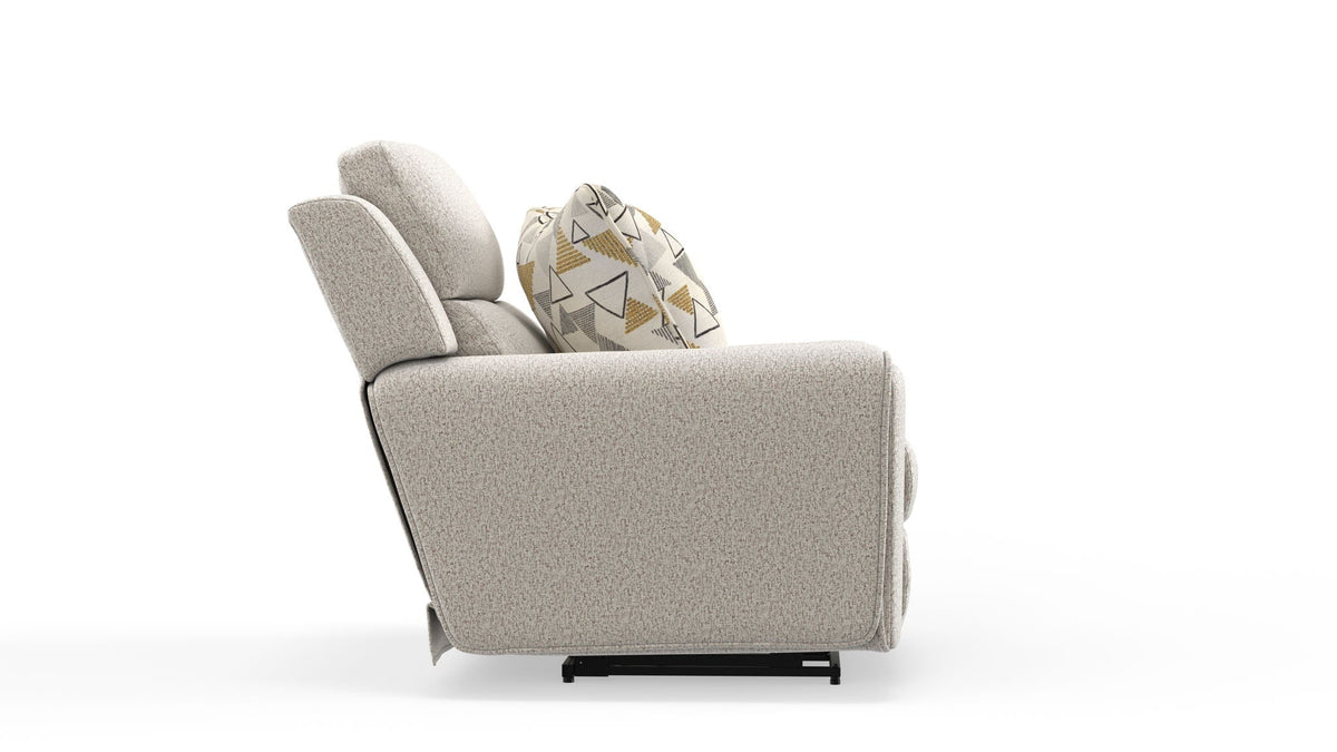 Micah - Power Headrest Power Deep Seat Lay Flat Recliner - Oatmeal by Unique Piece Furniture