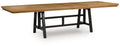 Galliden - Rectangular Dining Room Extension Table - Black / Brown by Unique Piece Furniture
