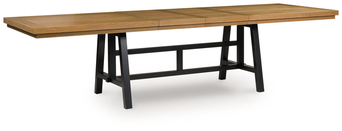 Galliden - Rectangular Dining Room Extension Table - Black / Brown by Unique Piece Furniture