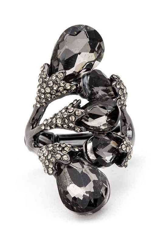 Crystal Iconic Stretch Ring by Wild and Free Boutique