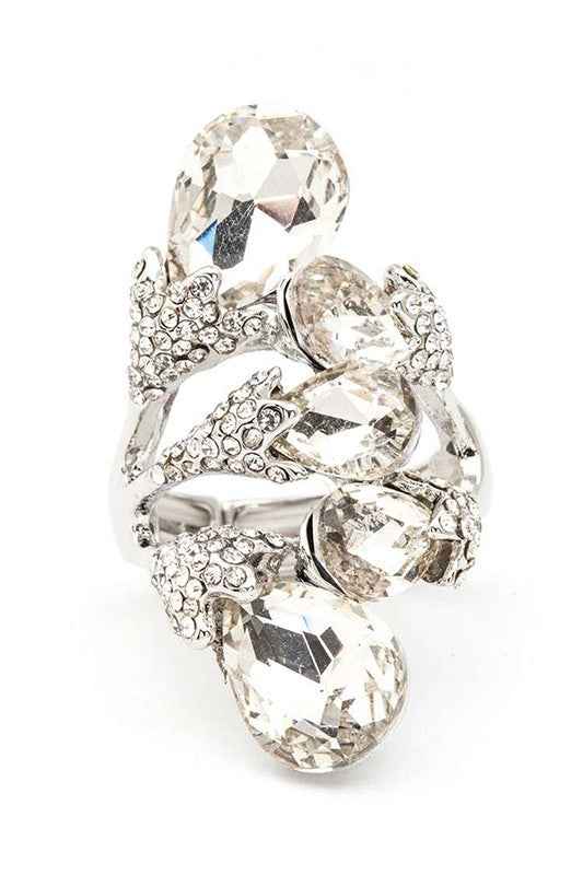 Crystal Iconic Stretch Ring by Wild and Free Boutique