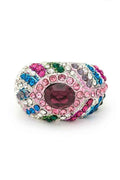 Crystal Feather Stretch Ring by Wild and Free Boutique