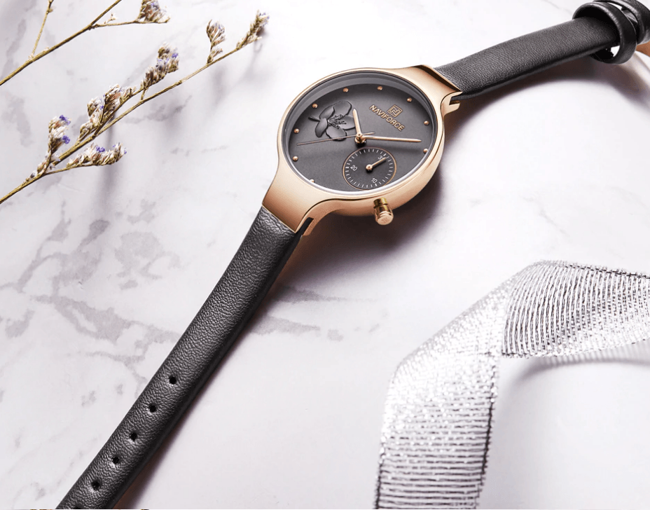 Elegant Women's Analog Quartz Watch With Leather Belt Waterproof Wristwatch Excellent Design Perfect Gift by Stevvex