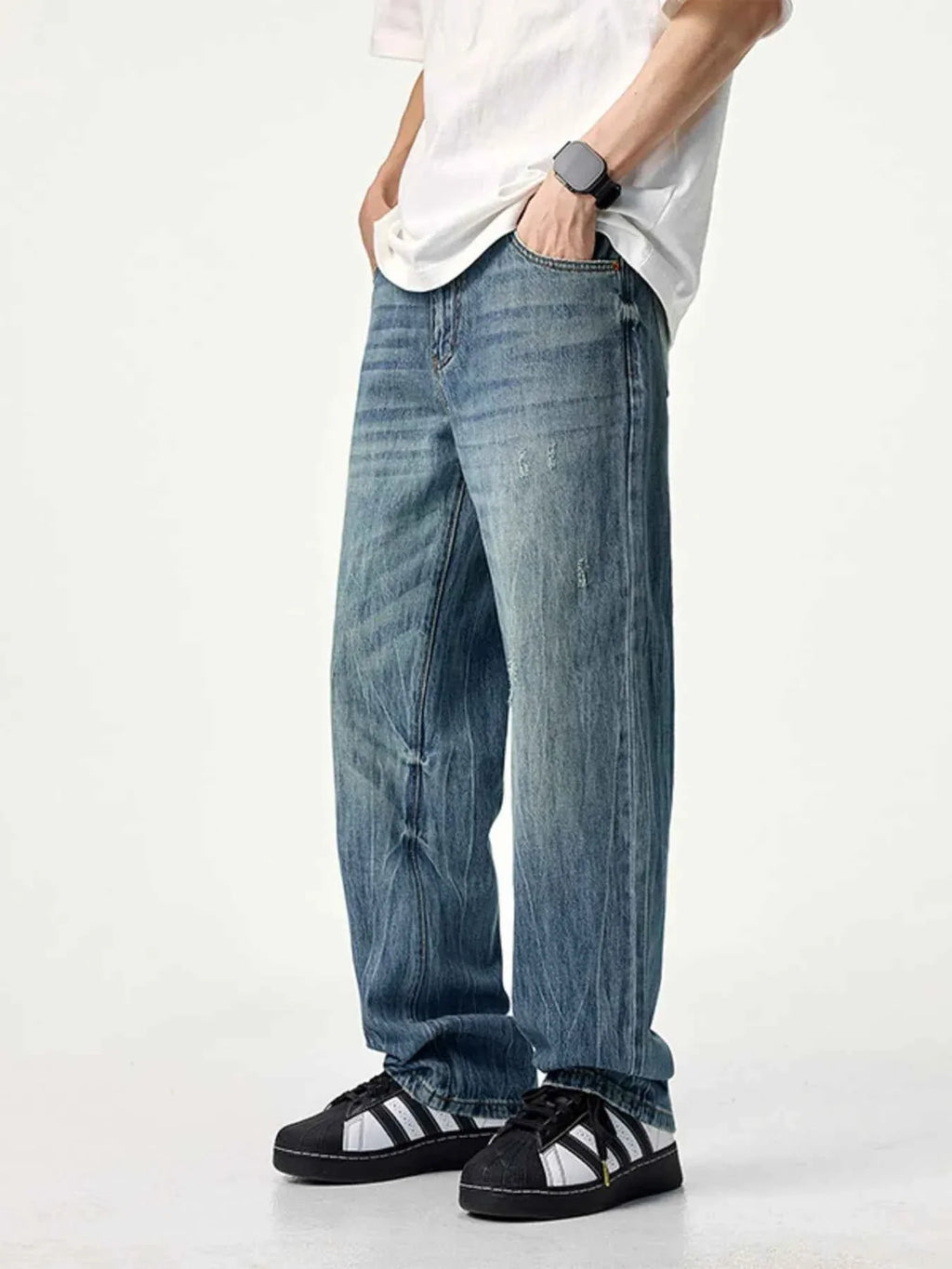 Men's Wide Leg Jeans by ꫀꪶꫀᧁꪖꪀᥴꫀ ꠸ꪀᥴ..