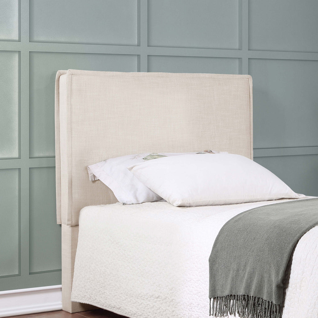 Izzy Upholstered Twin Panel Headboard Sand by Unique Piece Furniture