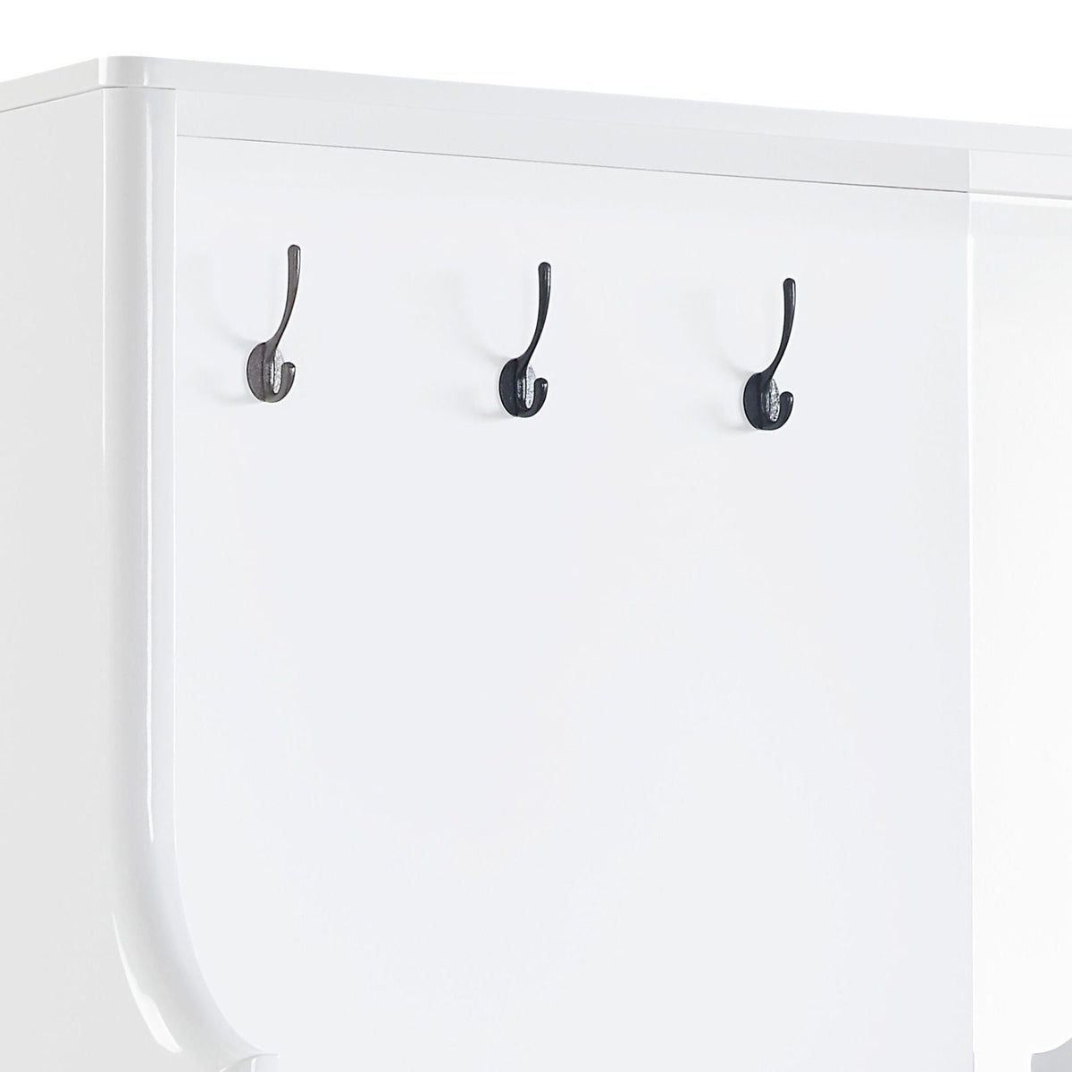 Buck II - High Gloss Hall Tree - White by Unique Piece Furniture