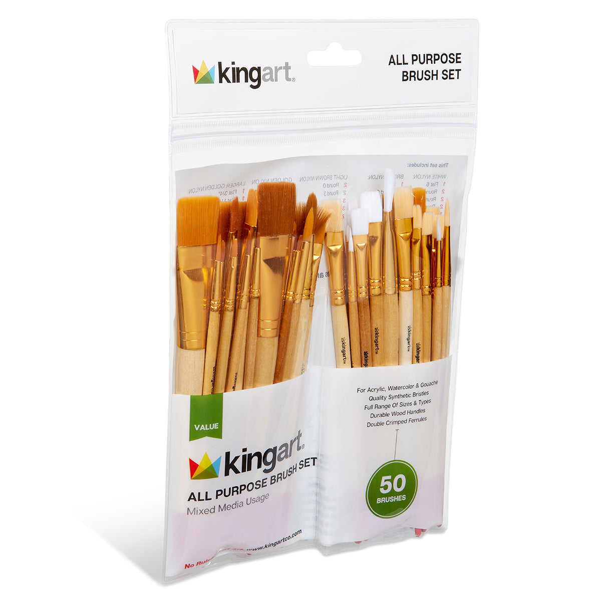 Studio Value Pack Brush Set - 50 pc by KINGART