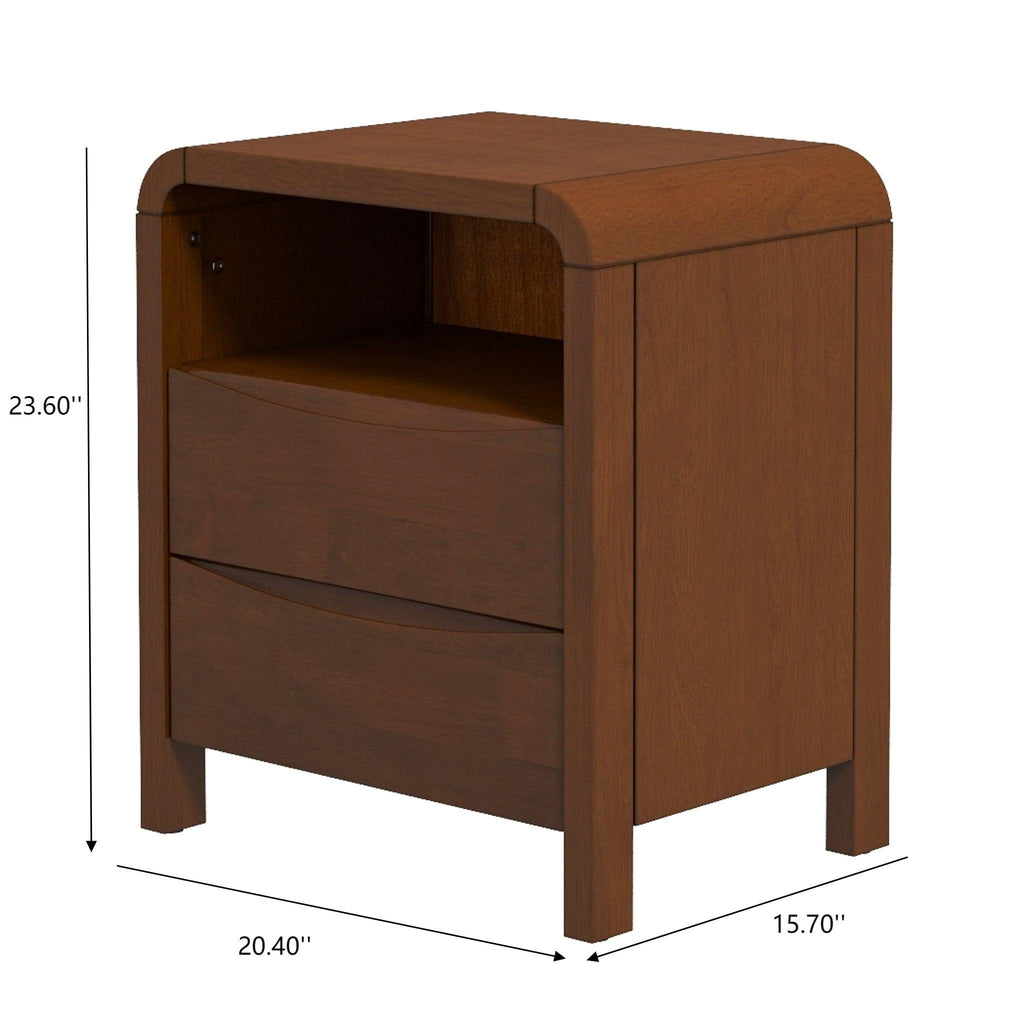 Lionel - Nightstand 2 Drawer - Brown by Unique Piece Furniture