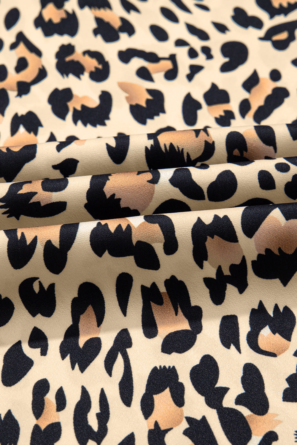 Parchment Leopard Drawstring Elastic Waistband Flowy Wide Leg Pants by Dear-Lover Dropshipping