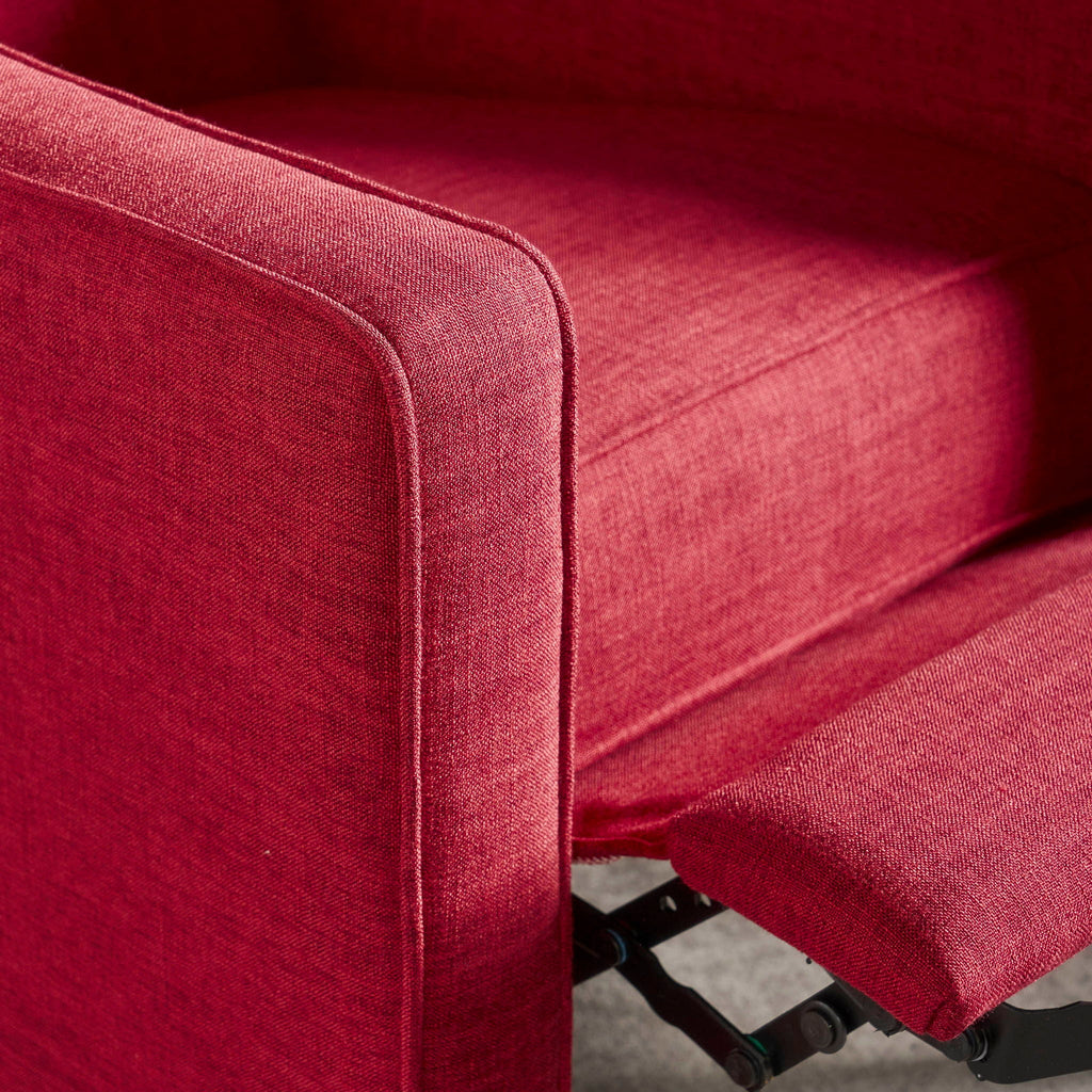 Mid-Century Modern Recliner With Button Tufted Waffle Stitch by Unique Piece Furniture