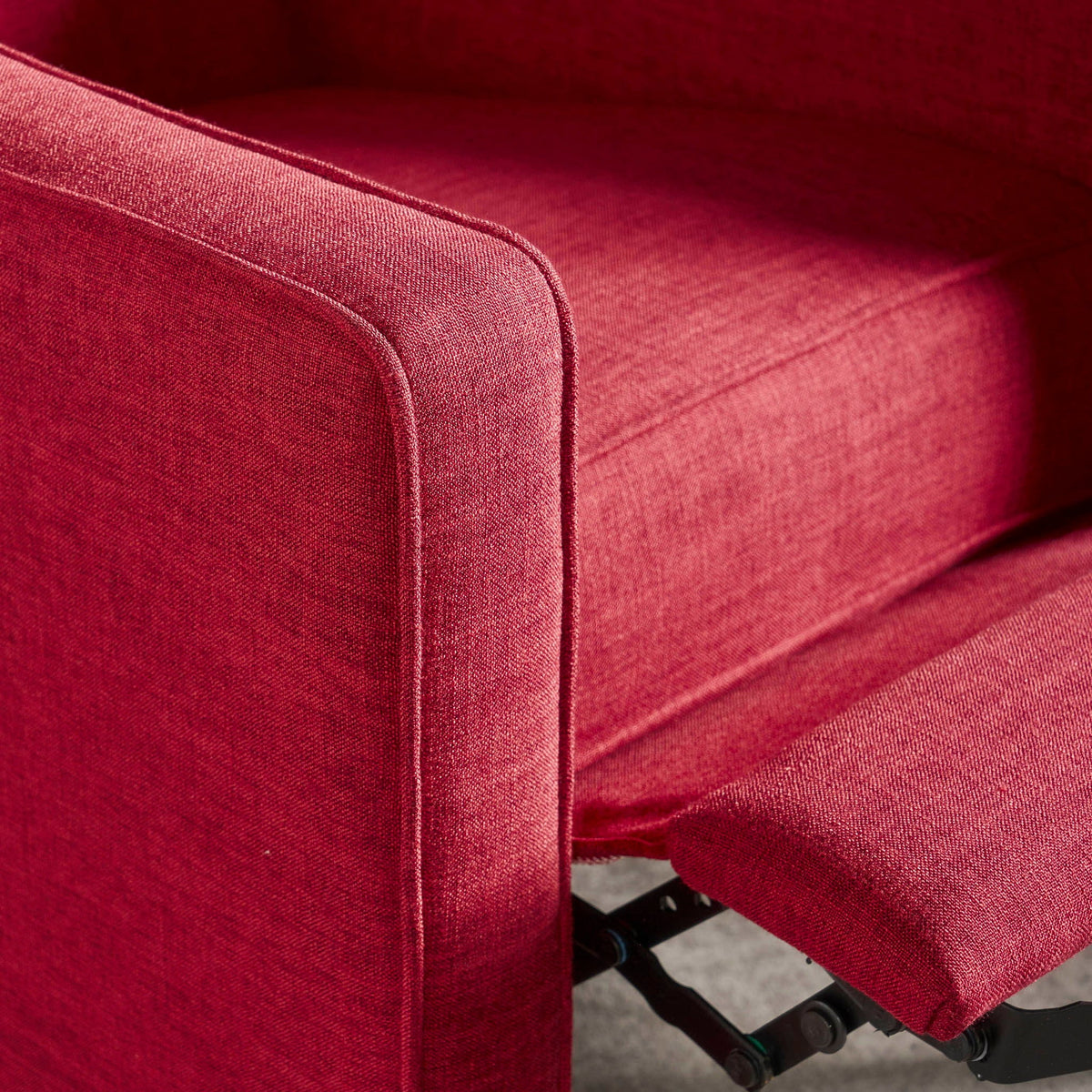 Mid-Century Modern Recliner With Button Tufted Waffle Stitch by Unique Piece Furniture