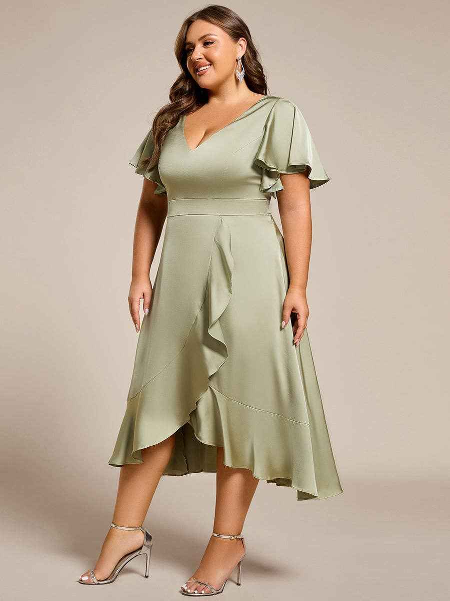 Elegant Satin Midi Dress by SLATE Boutique & Gifts