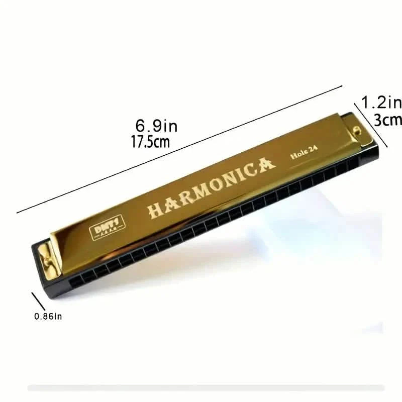 24 Hole Harmonica Mouth Metal Organ by DailySale