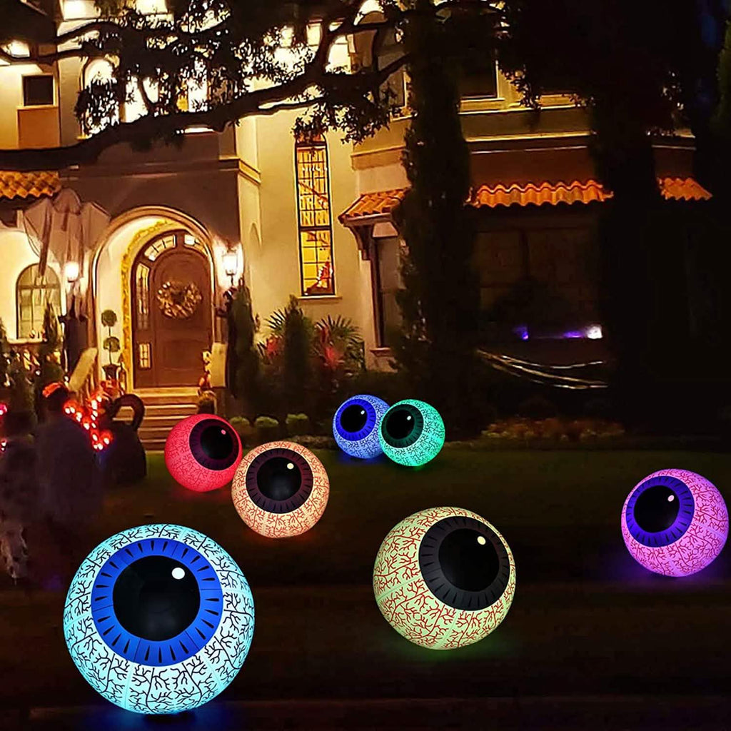 24-Inch Halloween Inflatable Ghost Eyeball Decor by DailySale