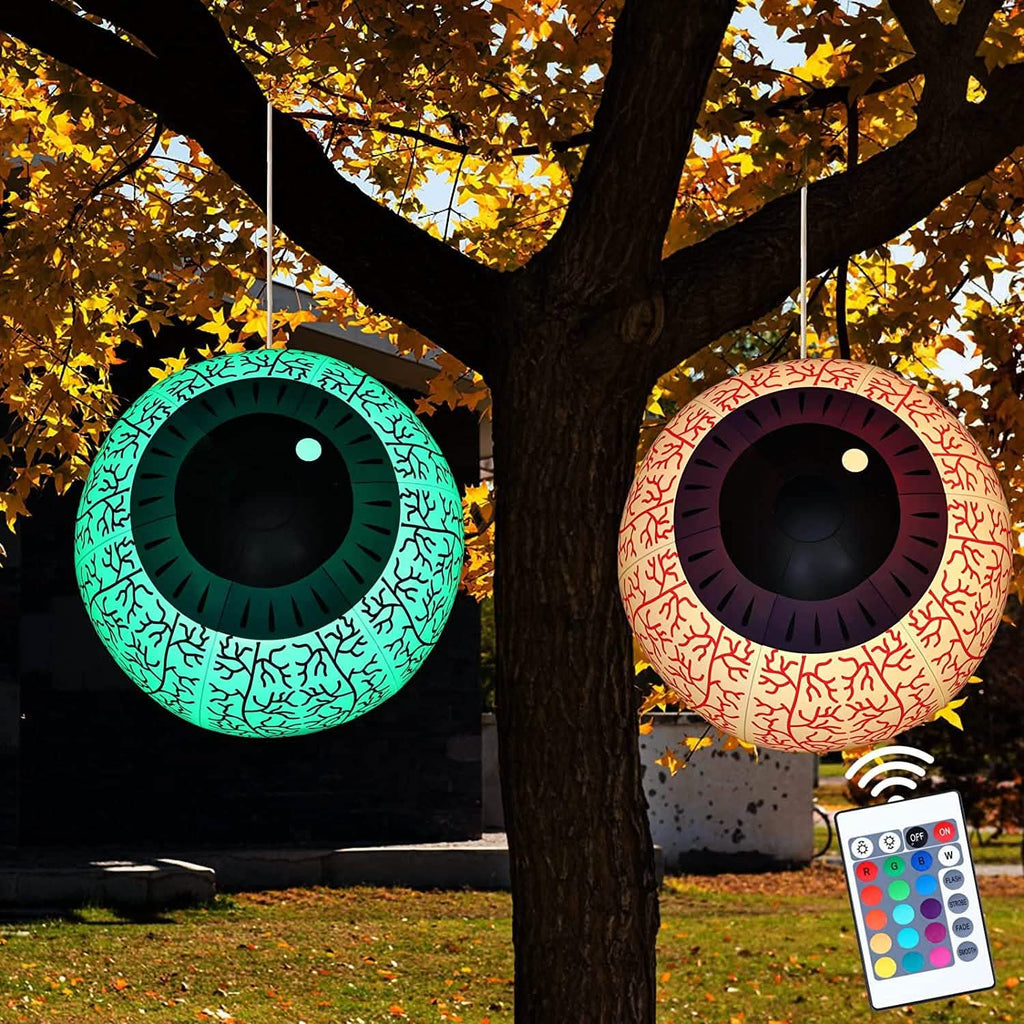 24-Inch Halloween Inflatable Ghost Eyeball Decor by DailySale