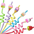 24-Pack: Reusable Ice Cream Straws for Birthday Party Supplies by DailySale