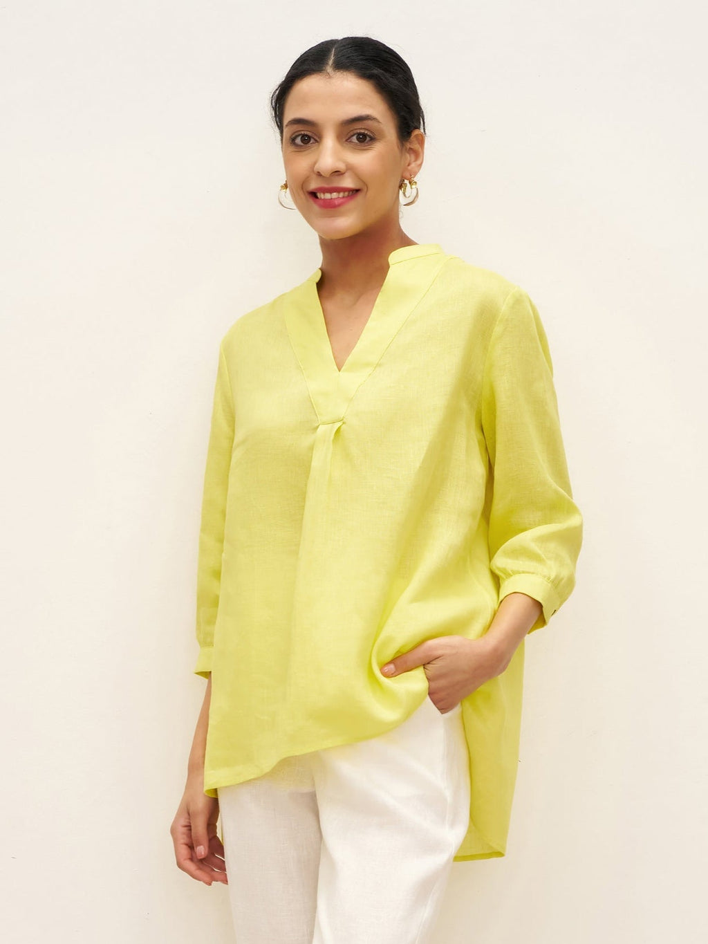 100% Linen Dress Shirt JOANNA by LINTICO
