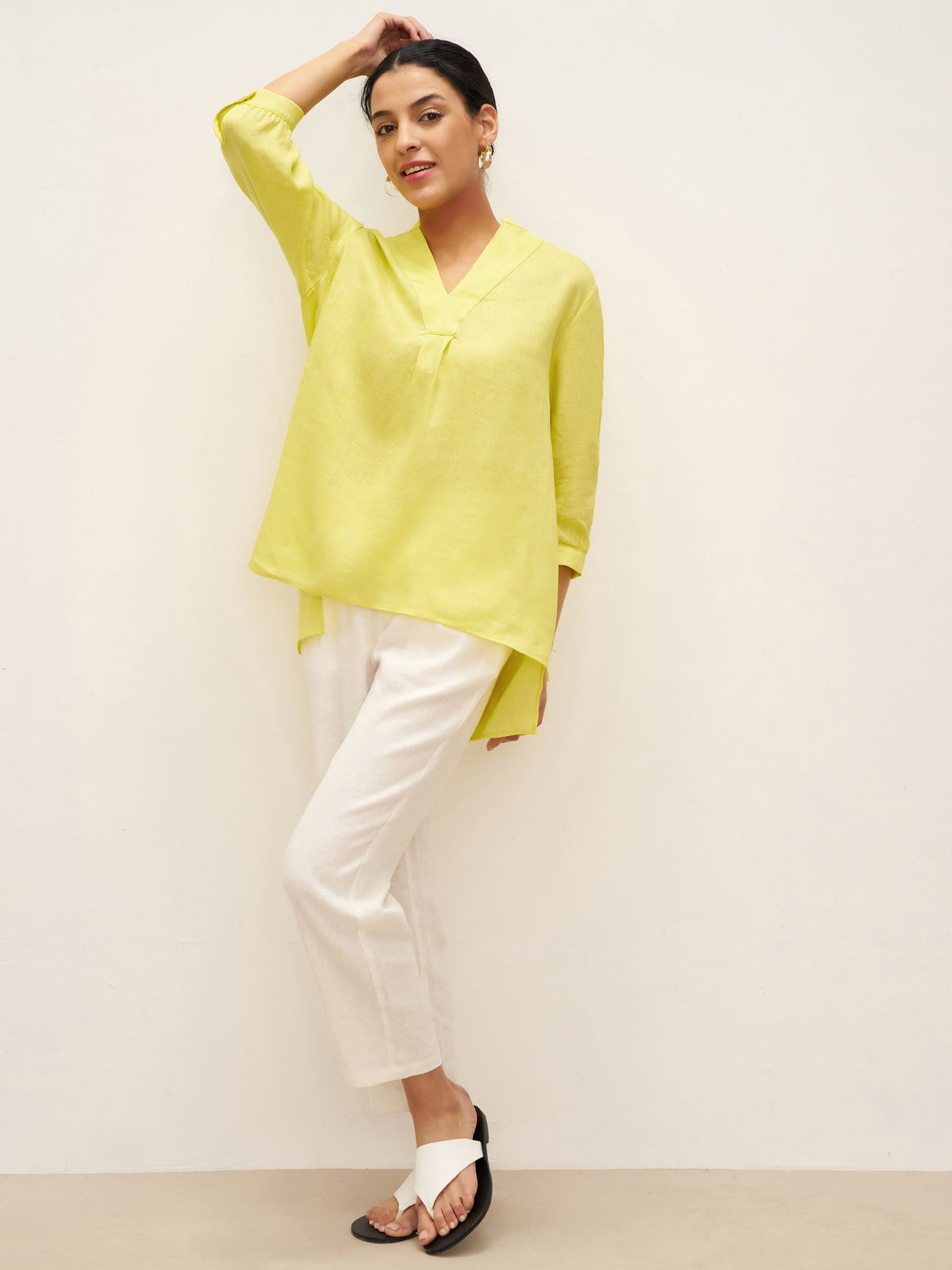 100% Linen Dress Shirt JOANNA by LINTICO