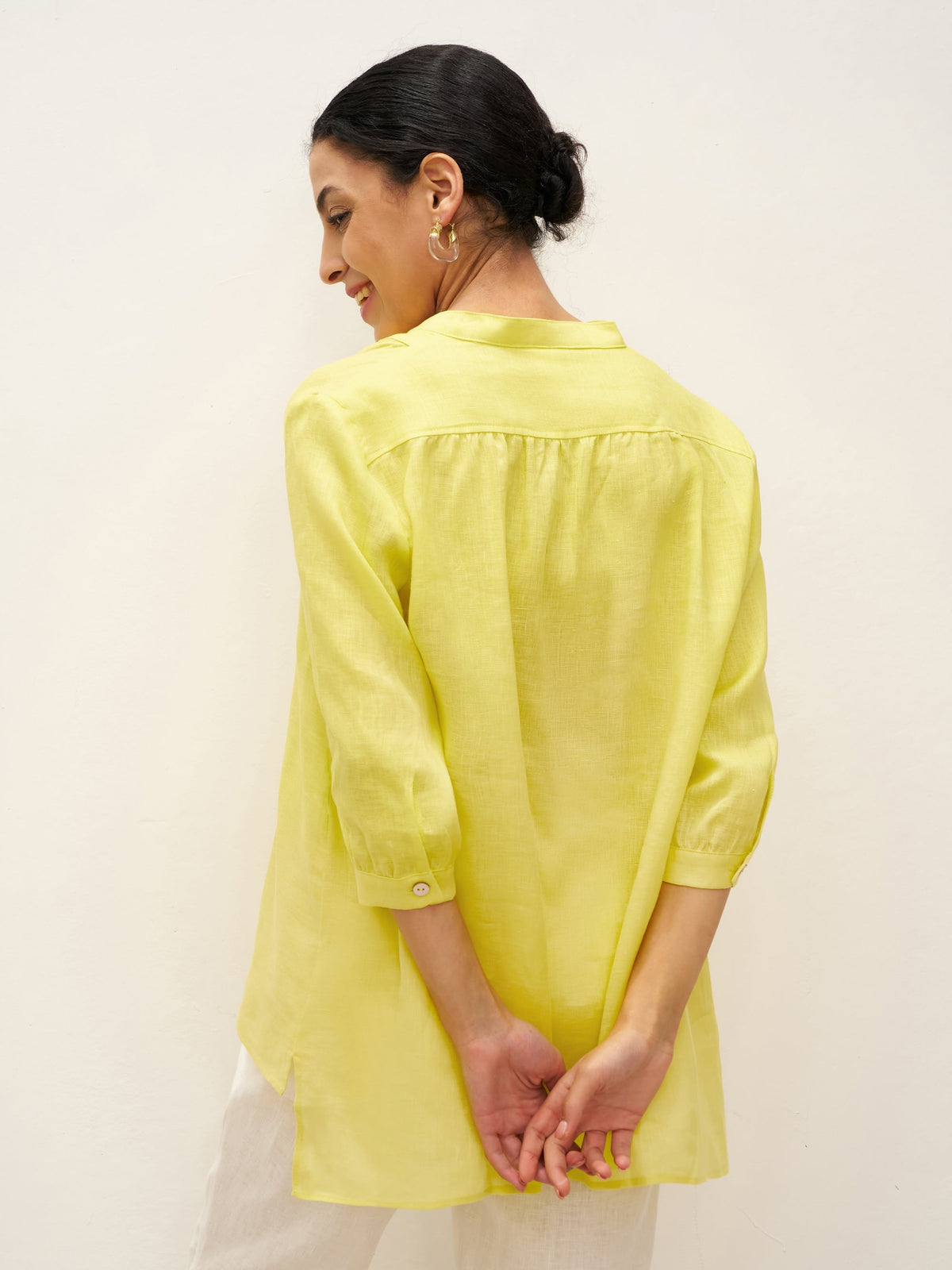 100% Linen Dress Shirt JOANNA by LINTICO