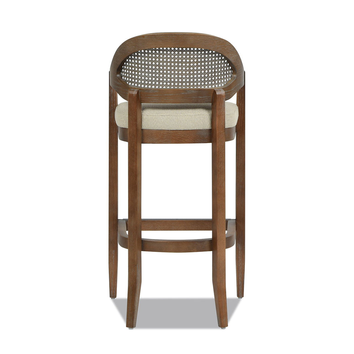 Americana - Mid-Century Modern Cane Back Counter Stool by Unique Piece Furniture