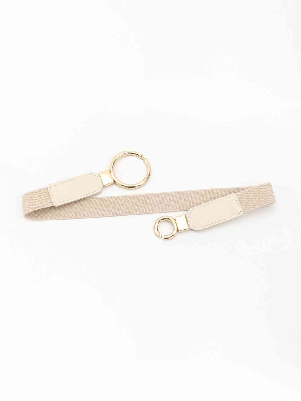 ElegantStyle Double Ring Buckle Elastic PU Belt – Adjustable Comfort Fit See size chart under “more details” by The Fashion Celestial
