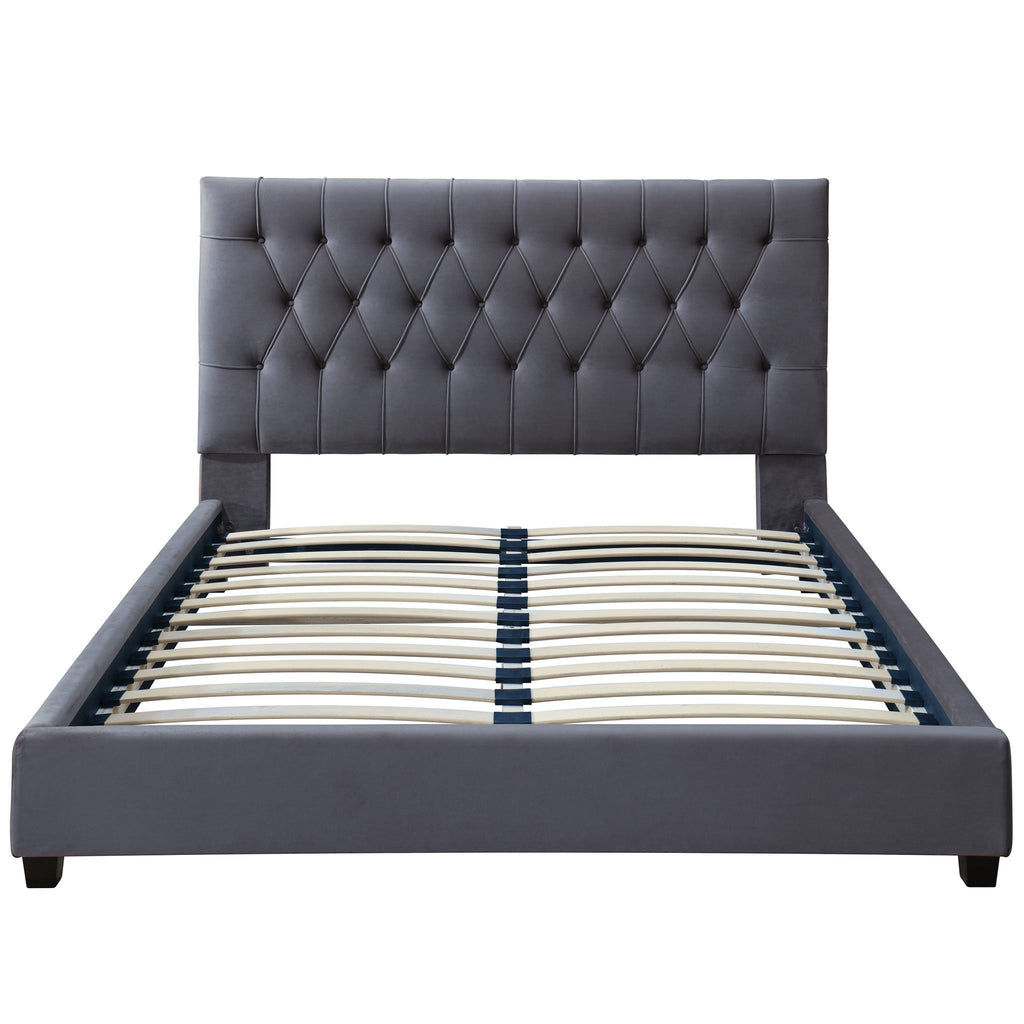 Donald - Mid-Century Modern Upholstered Platform Bed by Unique Piece Furniture