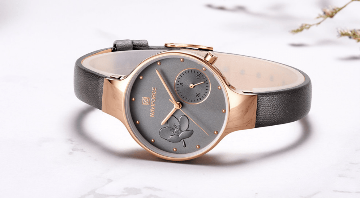 Elegant Women's Analog Quartz Watch With Leather Belt Waterproof Wristwatch Excellent Design Perfect Gift by Stevvex
