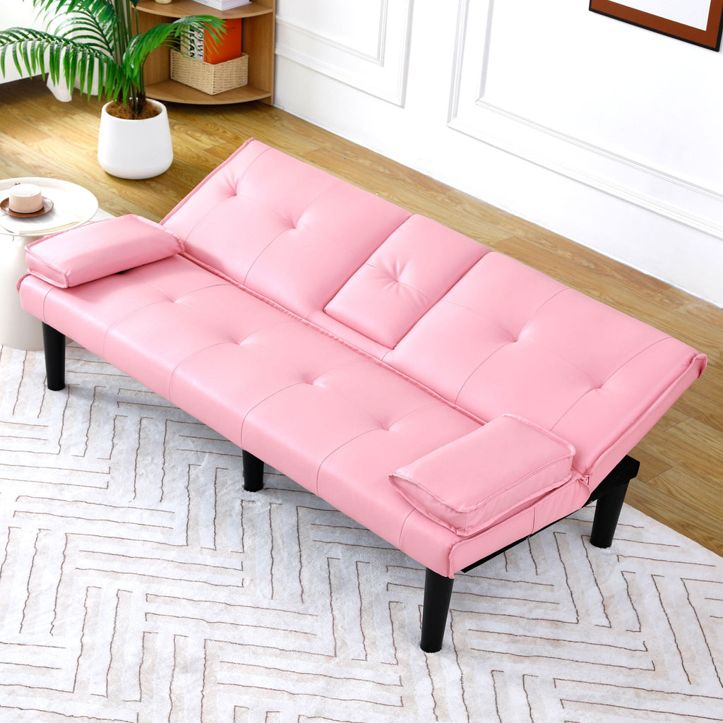 Sofa Bed With Foldable Design And Cup Holder by Unique Piece Furniture