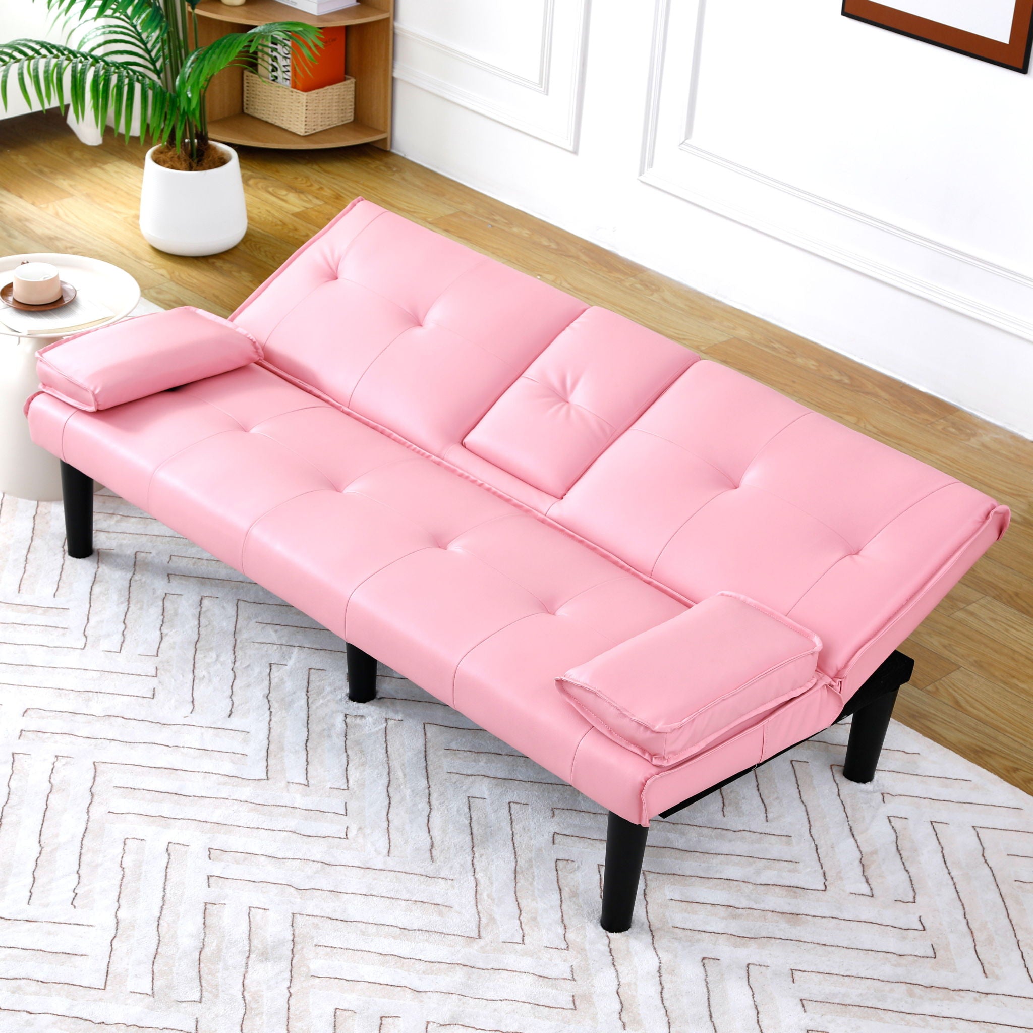 Sofa Bed With Foldable Design And Cup Holder by Unique Piece Furniture