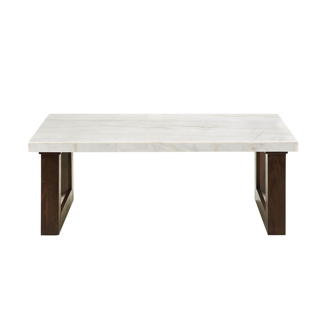 Edwyn - Natural Marble Top End Table by Unique Piece Furniture