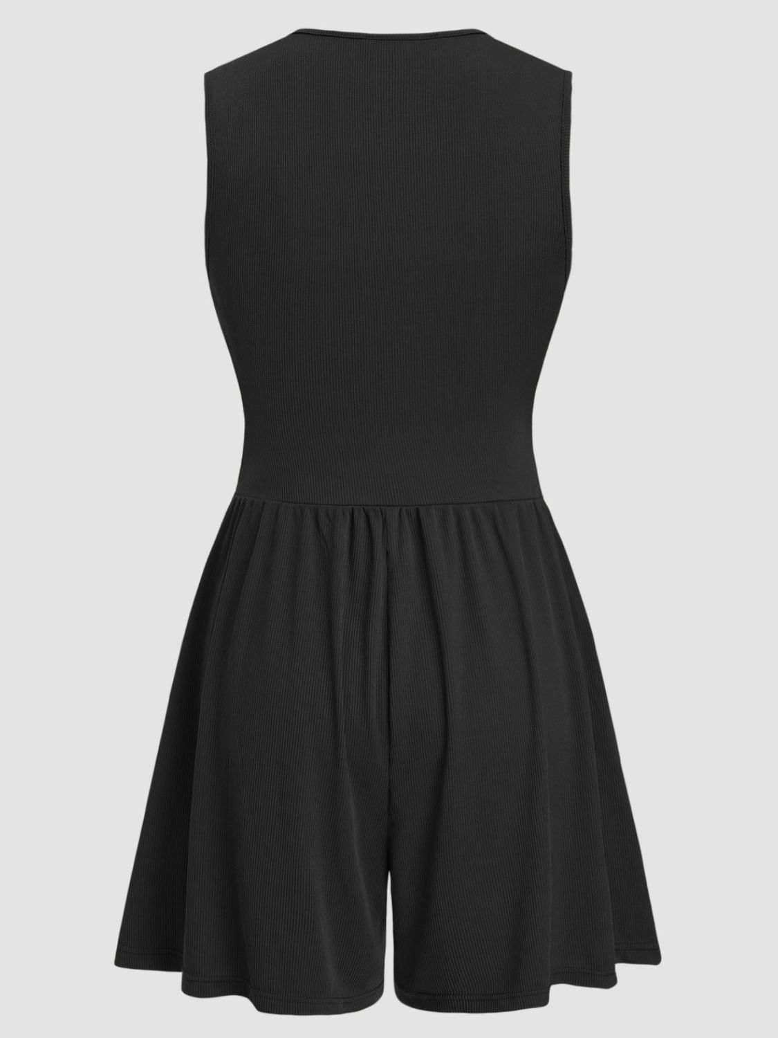 Ruched Plunge Sleeveless Romper by Wild and Free Boutique