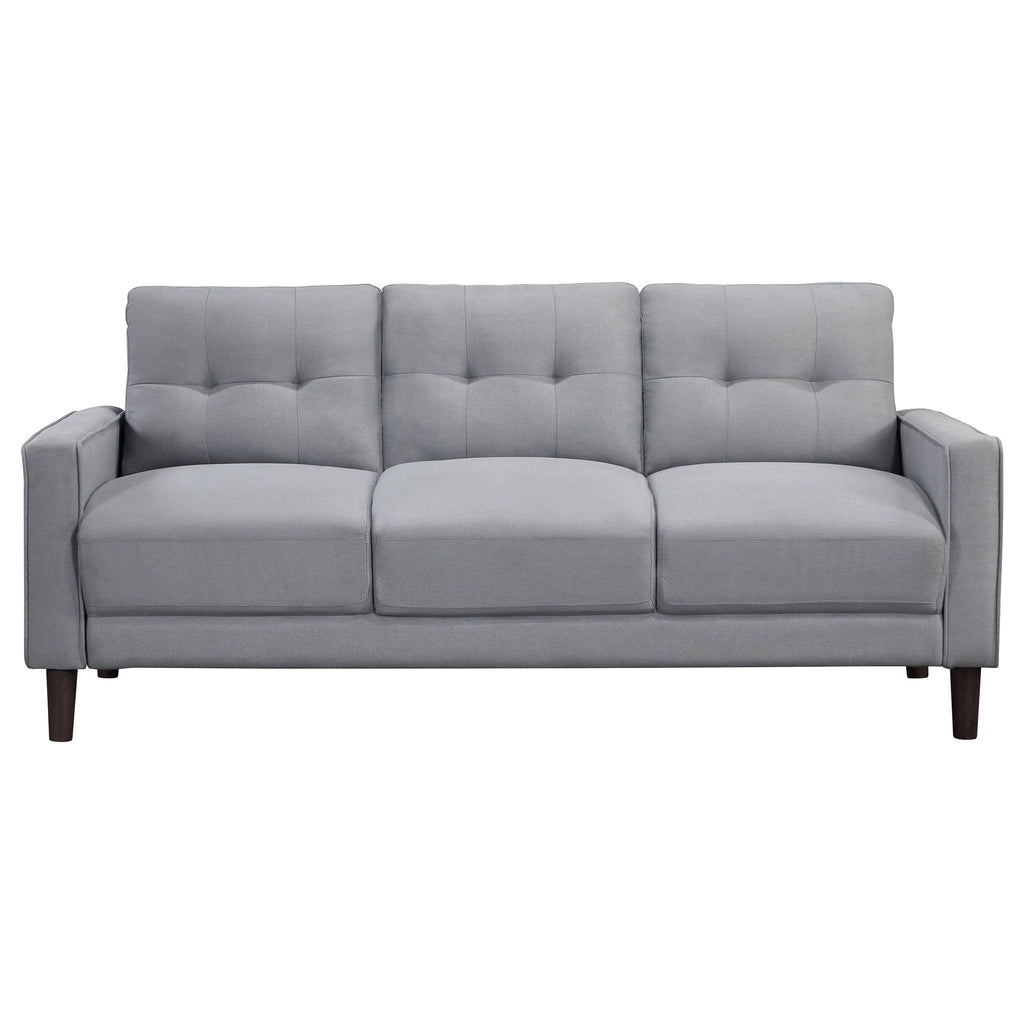 Bowen 2-piece Upholstered Track Arm Tufted Sofa Set Grey by Unique Piece Furniture