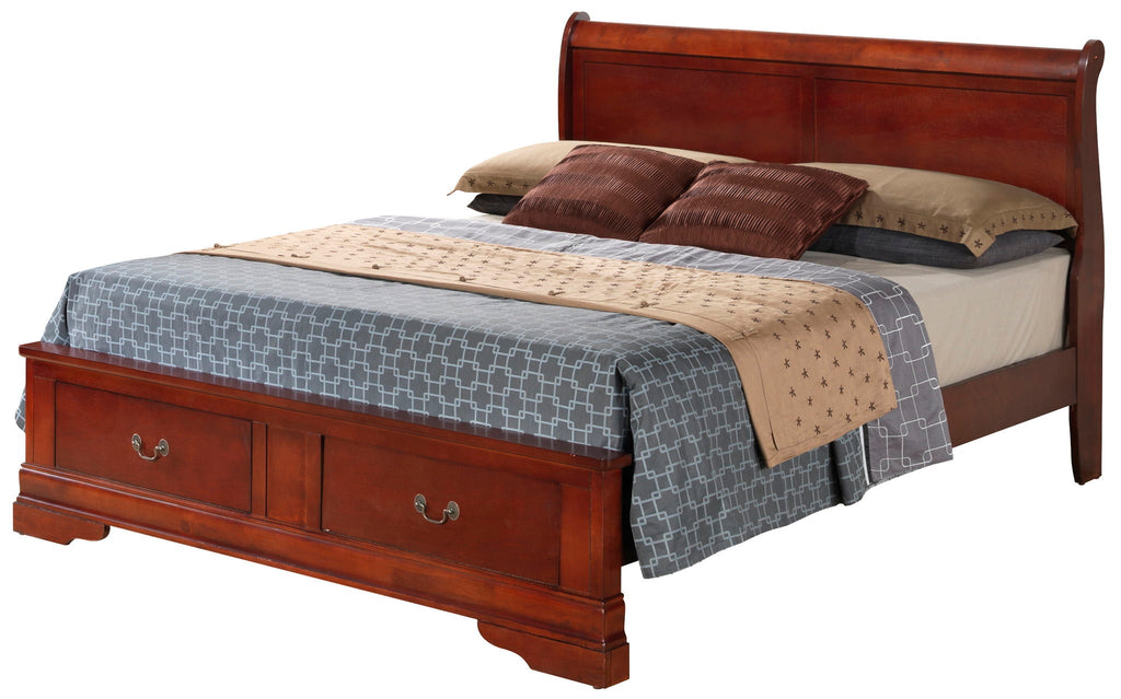 Upholstered Panel Sleigh Bed Design by Unique Piece Furniture